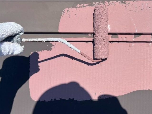 姫路市の塗装に伴う屋根の下塗り